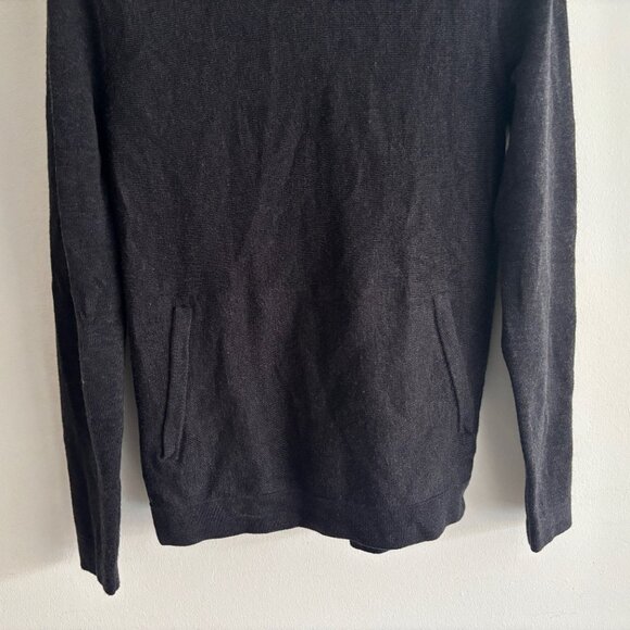 $240 Lululemon Alpine Air Pullover Black Merino Wool Hoodie/ Sweater - Small - Picture 3 of 12
